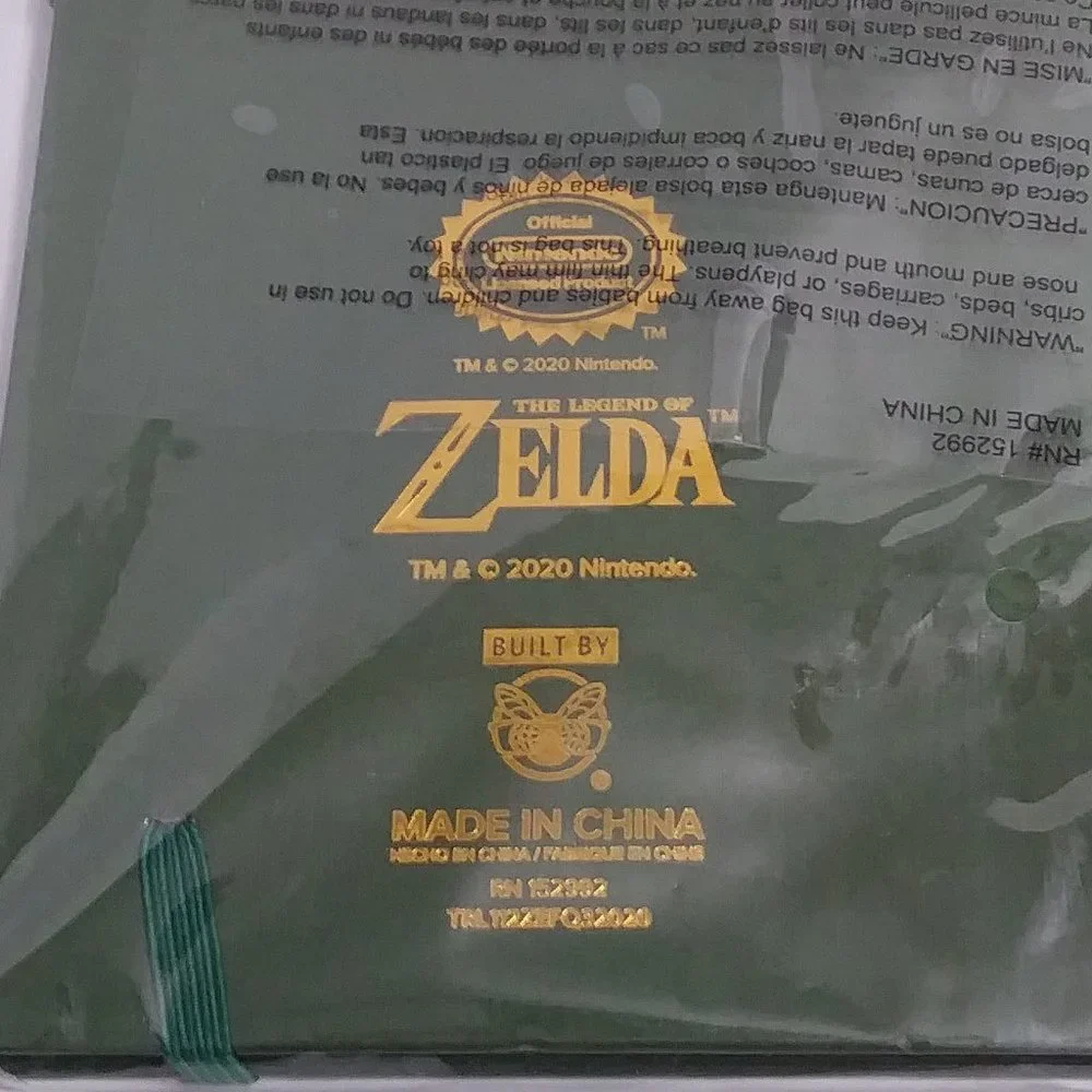 Nintendo Legend Of Zelda Hardcover Writing Journal Notebook Green And Gold